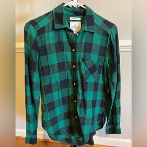 American Eagle Green Flannel